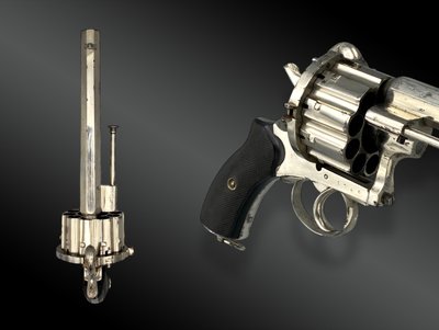 10-shot revolver, Lefaucheux system, Belgium, circa 1865