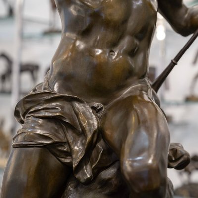 Sculpture - "The Sower Of Ideas" , Emile - Louis Picault (1833-1915) - Bronze