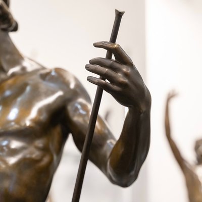 Sculpture - "The Sower Of Ideas" , Emile - Louis Picault (1833-1915) - Bronze
