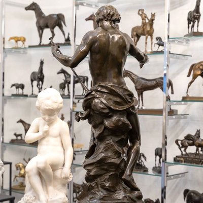 Sculpture - "The Sower Of Ideas" , Emile - Louis Picault (1833-1915) - Bronze