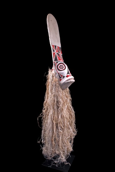 Masque Baining, art tribal, arts premiers, art océanien, Océanie, costume de danse, 187 cm