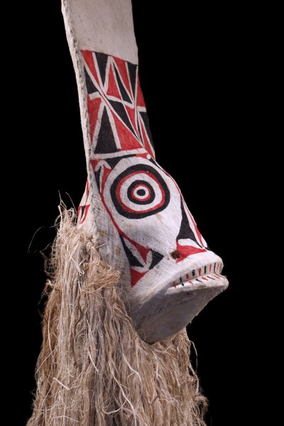 Masque Baining, art tribal, arts premiers, art océanien, Océanie, costume de danse, 187 cm