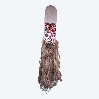 Masque Baining, art tribal, arts premiers, art océanien, Océanie, costume de danse, 187 cm