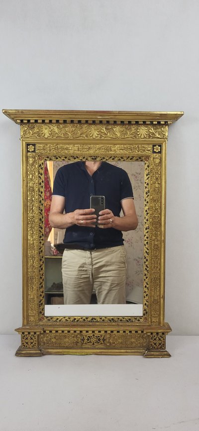 Specchio in legno dorato del XIX secolo della Maison Goupil & Cie