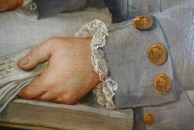Donatien Nonnotte (attributed to): portrait of a gentleman from the Louis XV period, oil on canvas
