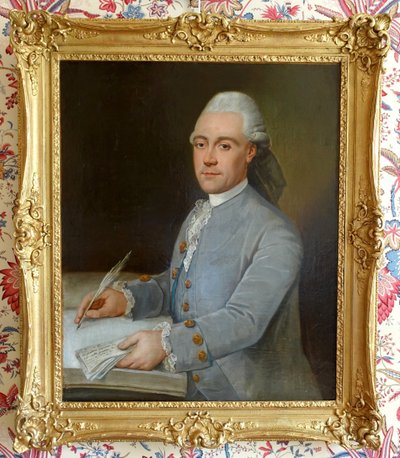 Donatien Nonnotte (attributed to): portrait of a gentleman from the Louis XV period, oil on canvas