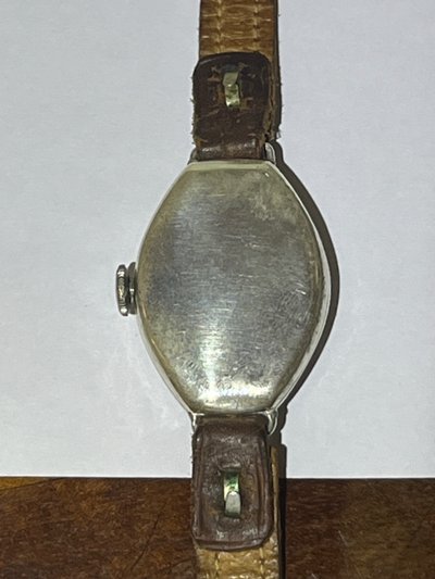 Orologio da donna Art Déco 1930 in argento massiccio e smalto, revisionato