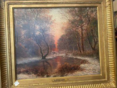 Pond in the forest by André ANGLADE