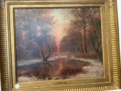 Pond in the forest by André ANGLADE