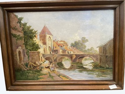MORET sur LOING, by Elodie LAVILLETTE (1843/1917)