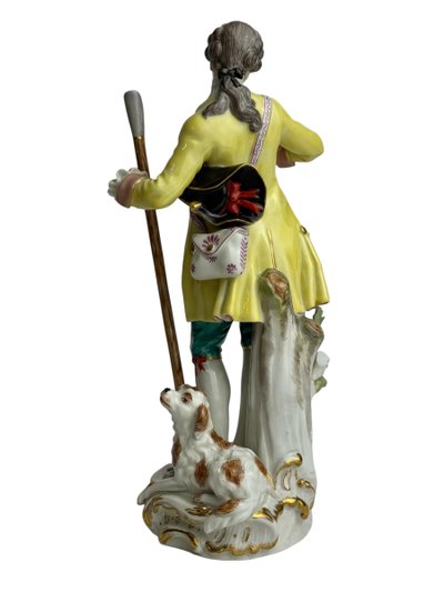 Meissen - Gruppo in porcellana di pastori con cani