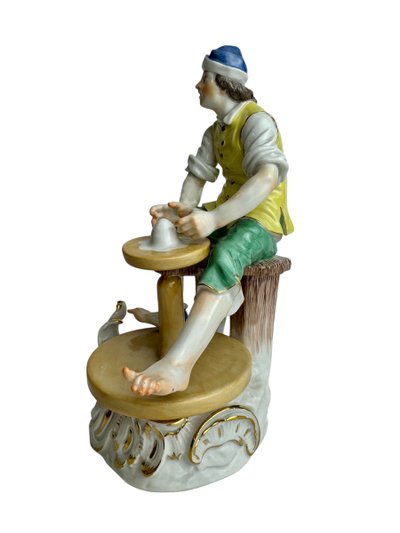 Meissen. Porcelain figure Potter from the series of artisans