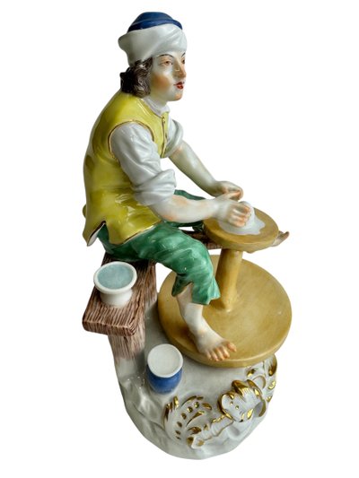 Meissen. Porcelain figure Potter from the series of artisans