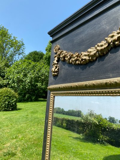 Specchio trumeau in legno in stile Luigi XVI - XIX secolo