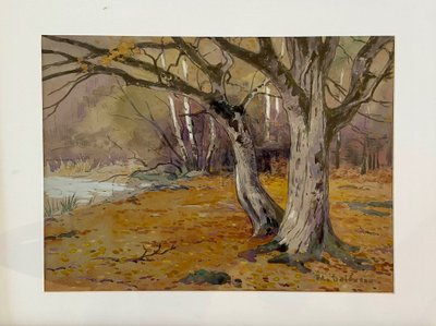 Dessin d'Edouard DOIGNEAU - Forêt de Fontainebleau