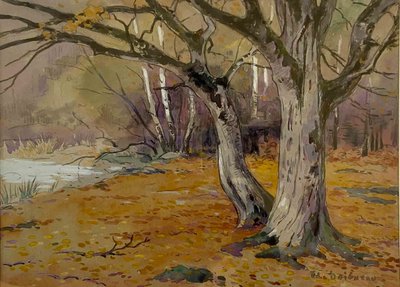 Dessin d'Edouard DOIGNEAU - Forêt de Fontainebleau