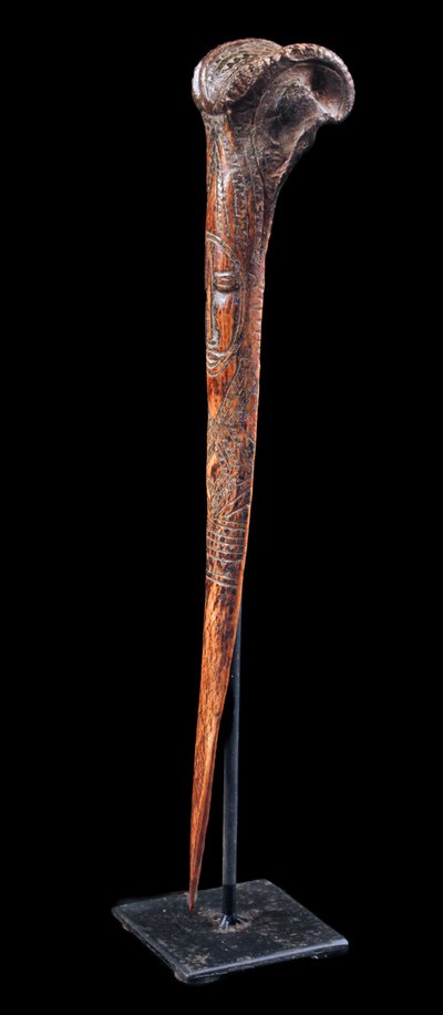 Bone dagger, tribal art, Oceanic art, Oceania, weapon, Papua New Guinea, Pacific, 38 cm