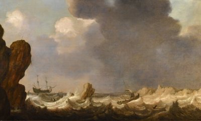 Vue marine avec navires, Julius Porcellis (Rotterdam 1610 – 1645 Leyde)
