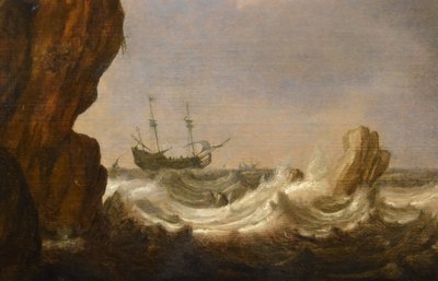 Vue marine avec navires, Julius Porcellis (Rotterdam 1610 – 1645 Leyde)