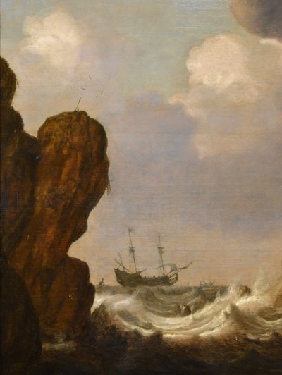Vue marine avec navires, Julius Porcellis (Rotterdam 1610 – 1645 Leyde)