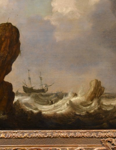 Vue marine avec navires, Julius Porcellis (Rotterdam 1610 – 1645 Leyde)