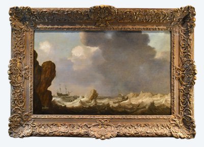 Vue marine avec navires, Julius Porcellis (Rotterdam 1610 – 1645 Leyde)
