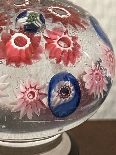 Zwei Millefiori Clichy Sulfid-Türgriffe aus dem 19. Jahrhundert