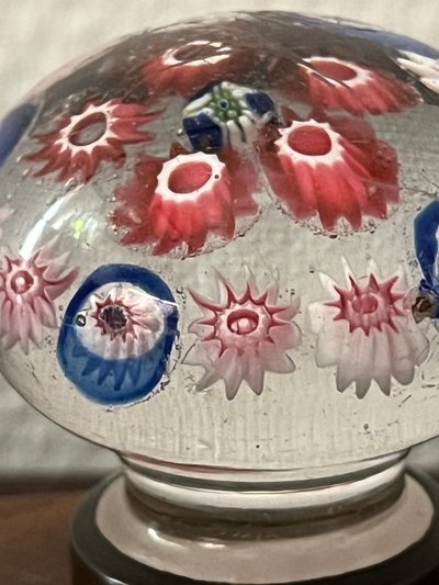 Zwei Millefiori Clichy Sulfid-Türgriffe aus dem 19. Jahrhundert