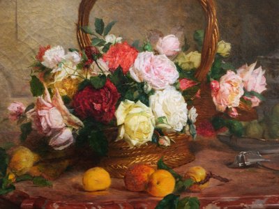 Paul Claude JANCE, Stillleben mit Blumen und Früchten