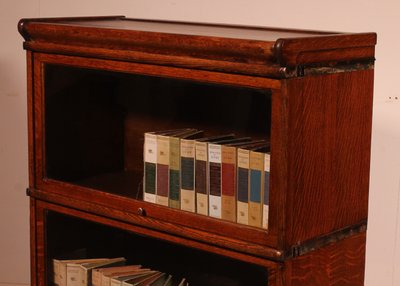 Globe Wernicke Bücherregal aus Eiche, 2er-Set