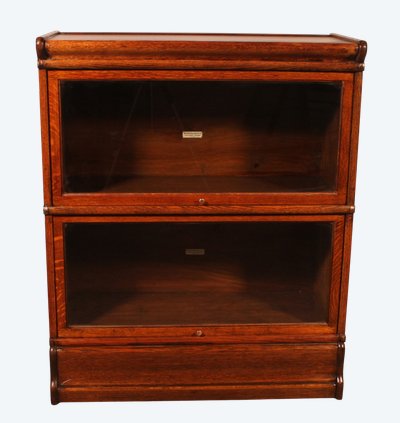 Globe Wernicke Bücherregal aus Eiche, 2er-Set