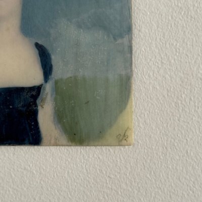 Miniature début XIXe portrait de femme exécuté à la main