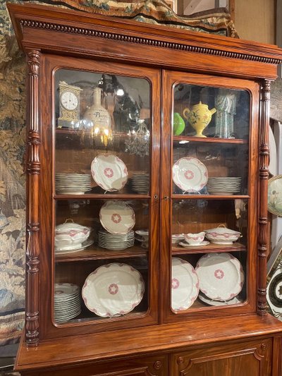 Two Charles X Period Mahogany Bodies Forming a Display Case