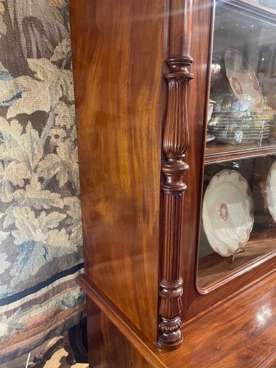 Two Charles X Period Mahogany Bodies Forming a Display Case