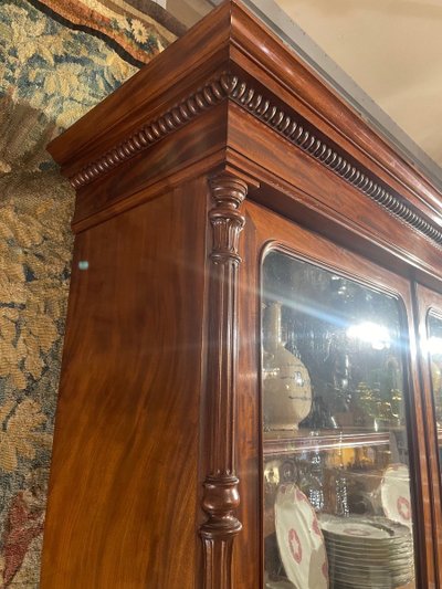 Two Charles X Period Mahogany Bodies Forming a Display Case
