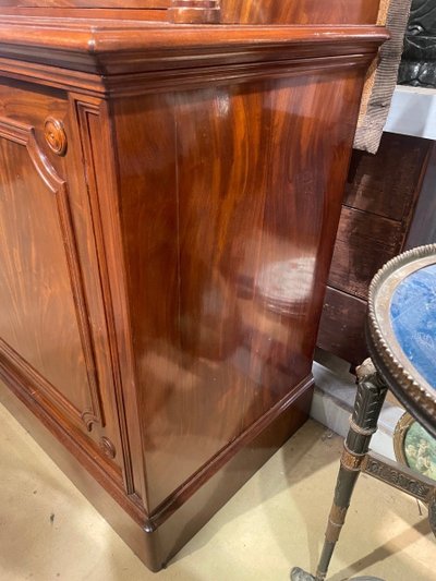 Two Charles X Period Mahogany Bodies Forming a Display Case