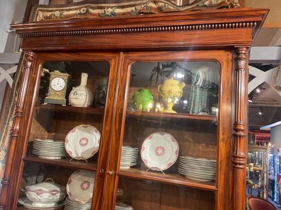 Two Charles X Period Mahogany Bodies Forming a Display Case