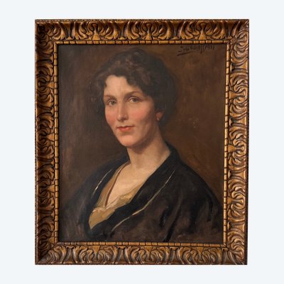 Porträt einer Frau im Bloomsbury-Stil