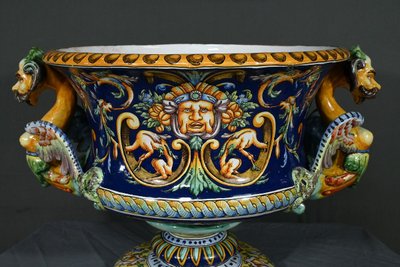 Nevers Earthenware Planter Signed – Late 19th Century