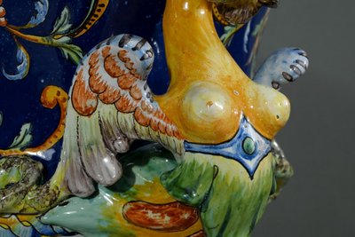 Nevers Earthenware Planter Signed – Late 19th Century