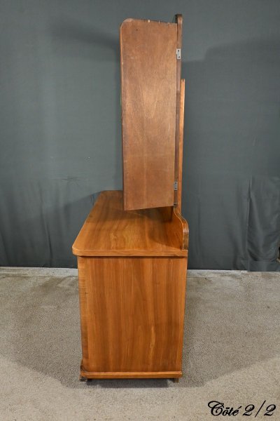Coiffeuse en Ronce de Noyer, Art Déco - 1930