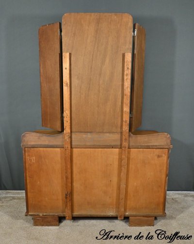 Coiffeuse en Ronce de Noyer, Art Déco - 1930