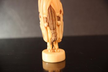 Chinesisches Okimono Elfenbein Figur Zhang Guolao 19. Jahrhundert
