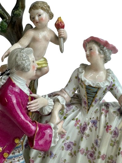 Meissen - Groupe en porcelaine Les Fiançailles