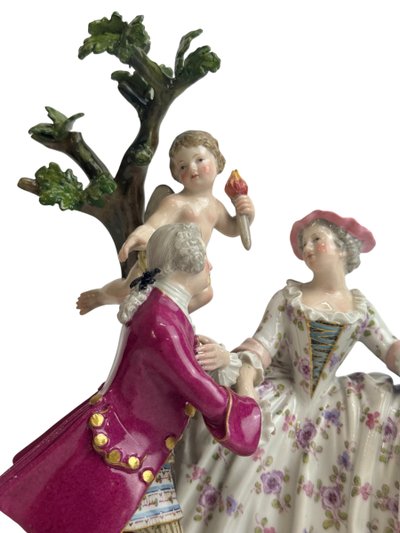 Meissen - Groupe en porcelaine Les Fiançailles