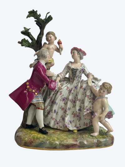 Meissen - Groupe en porcelaine Les Fiançailles