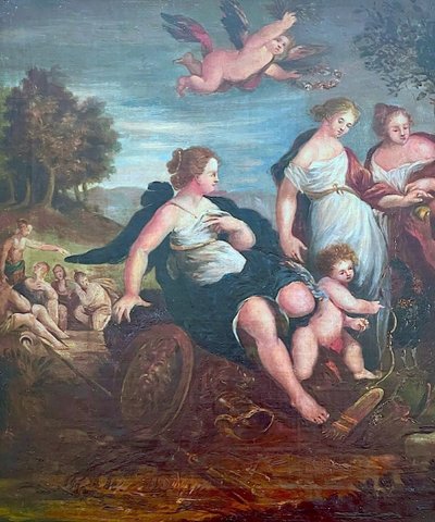 Scuola francese del XVII secolo - Il giudizio di Paride