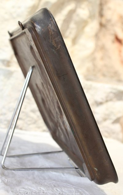 Grande placca in bronzo con scena satirica secondo Clodion, Thiébaut Frères XIX secolo