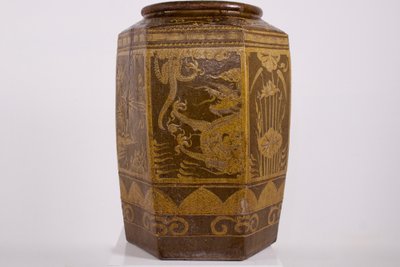 Großes sechseckiges Glas von Martaban