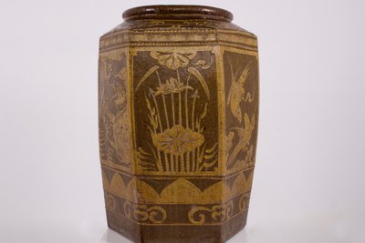 Großes sechseckiges Glas von Martaban